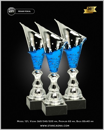 Set od tri pehara model 121 (visina 360 mm / 345 mm / 320 mm)