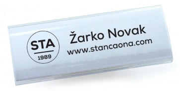 ID pločica 243 zakrivljena (dimenzija 75x30 mm, pričvršćenje magnetom) / / MOQ 10 komada