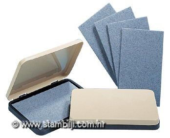 Jastuk za štambilje Noris 15x25 cm, metalno kućište, bez boje