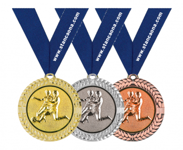 Set nogometni 104 od tri medalje (zlatna, srebrna, brončana), 70/50