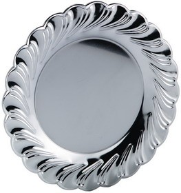 Srebrni tanjur-plaketa promjera 240 mm s personaliziranim tekstom i grafikom