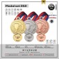 Set medalja 352 simbol pehara i mjesta (32 mm promjer, 26 mm stražnji insert) / MOQ 5 setova
