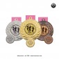 Set medalja 504 nogomet (50 mm promjer, 46 mm stražnji insert) / MOQ 5 setova
