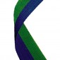 Trakica za medalju plavo-zelena (800 dužine, 22 mm širine)